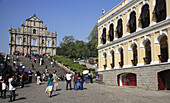 China,  Macau,  Ruins of St Paul Church