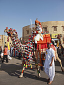 India,  Rajasthan,  Jaisalmer,  Desert Festival,  camel procession