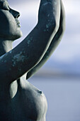 Sunlit sculpture aboard cruise ship MS Deutschland