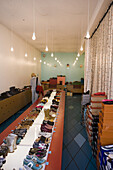 Interior view of a shoe store, Reykjavik, Iceland, Europe