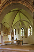 Innenansicht der Stiepeler Dorfkirche in Bochum-Stiepel, Ruhrgebiet, Nordrhein-Westfalen, Deutschland, Europa