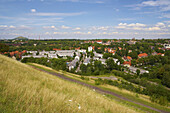 View over Schuengelberg settlement, Gelsenkirchen-Buer, North Rhine-Westphalia, Germany