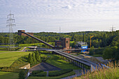 Nordstern Park with former Nordstern Colliery (until 1993) at Gelsenkirchen-Horst, North Rhine-Westphalia, Germany, Europe