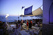 Evening mood at Café del Mar Ibiza, Balearic Island, Spain
