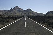 Straße zum Teide, Teneriffa, Kanarische Inseln, Spanien