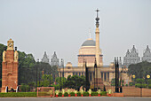 Rashtrapathi Bhavan, Regierungsgebäude am Rajpath in Neu Delhi, Indische Hauptstadt, Indien, Asien