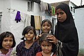 Muslim girls in Hyderabad, Andhra Pradesh, India, Asia