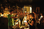 People in students pub Alchemia, Kazimierz, Krakau, Poland, Europe