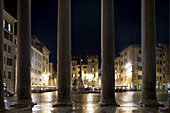 Piazza Rotonda bei Nacht, Rom, Italien, Europa