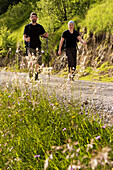 Two hikers, Kaisertal, Ebbs, Tyrol, Austria