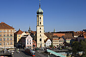 Stadtansicht mit Franziskanerkirche, Graz, Steiermark, Österreich