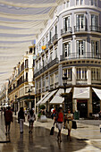 Pedestrian area Marques de Larios, Malaga, Andalusia, Spain