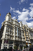 Buildings at Gran Via, Madrid, Spain