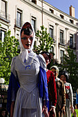 Umzug beim Stadtfest, Fiestas de San Isidro Labrador, Madrid, Spanien