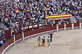 Stierkampf in der Las Ventas Arena, Madrid, Spanien