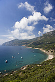 Southern coast of Monte Argentario near Lo Sbarcatello, Maremma, Tuscany, Italy