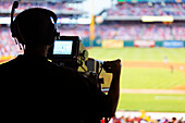 Baseball-Spiel der Phillies gegen die Atlanta Braves, Philadelphia, Pennsylvania, USA