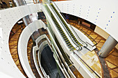 Escalators in Dubai Festival City shopping mall, Dubai, United Arab Emirates