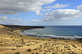 Caleta del Congrio beach at Papagayo Natural Park near Playa Blanca, Lanzarote. Canary islands, Spain