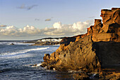 Coastline at El Golfo, Lanzarote. Canary islands, Spain