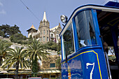 Cable car to the Tibidabo mountain, Barcelona, Catalonia, Spain