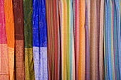 Material on the market in Marrakech, Marrakech Province, Morocco
