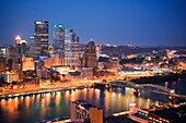 Monongahela River and skyline from Grandview Ave  Pittsburgh, Pennsylvania