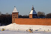 Russia,Novgorod-the-Great,Fortifications Wall,Princes Tower,Saviour Tower