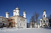Russia,Novgorod-the-Great Region,Yuriev St Georges Monastery,Bell Tower,12th century