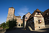 Germany, Bavaria, Nuremberg, Kaiserberg Castle