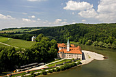 Klosterschenke Weltenburg monastery by the Danube Gorge, Weltenburg, Bavaria, Germany