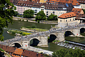 Old Main Bridge, Wurzburg, Bavaria, Germany
