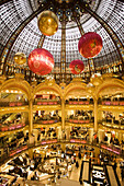 Galeries Lafayette department store, dome interior, Paris, France