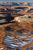 Grand View Overlook in winter, Canyonlands National Park, Moab, Utah, USA