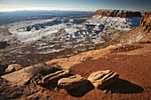 Grand View Overlook in winter, Canyonlands National Park, Moab, Utah, USA