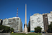 Obelisk on Avenida 18 de Julio, Montevideo, Uruguay