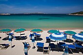 Italy, Sardinia, Northern Sardinia, Costa Smeralda, Baia Sardinia, resort beach