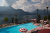 Italy, Lombardy, Lakes Region, Lake Como, Bellagio, Grand Hotel Villa Serbelloni, swimming pool