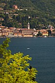 Italy, Lombardy, Lake District, Lake Garda, Salo, town view