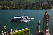 Italy, Piedmont, Lake Maggiore, Stresa, Borromean Islands, Isola Bella, lake view from the Palazzo Borromeo gardens