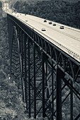 USA, West Virginia, Fayetteville, New River Gorge National River, New River Gorge Bridge, height- 876 feet