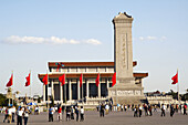 Monument to the People´s Heroes and Mao Zedong´s Mausoleum in Tiananmen Square, Beijing. China