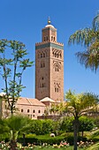 Koutoubia mosque and minaret, Marrakech, Morocco