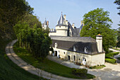 France, Indre-et-Loire 37, Vallée de la Loire classée Patrimoine Mondial de l´ UNESCO, Rigny-Ussé, château d´ Ussé qui a inspiré Charles Perrault pour La Belle au bois dormant  // France, Indre et Loire Department, Loire valley Unesco World Heritage