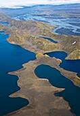 Montañas Tungnaárfjöll y lago Langisjór  Alrededores del Glaciar Vatnajökull  Sur de Islandia