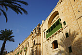 Häuser im Sonnenlicht, Valletta Stadt, Malta, Europa