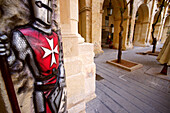 Malteser Kreuz an einem Gebäude in Valletta, Malta, Europa