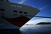 AIDA Kreuzfahrtschiff im Hafen von Cartagena, Spanien, Europa