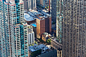 Blick vom Obervatory Deck des John Hancock Tower, Chicago, Illinois, USA