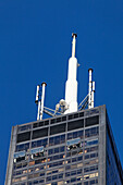 Willis Tower (formerly Sears Tower) with The Ledge Observation deck, Chicago, Illinois, USA